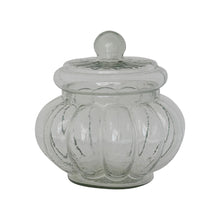 3 Cup Ribbed Glass Jar with Lid