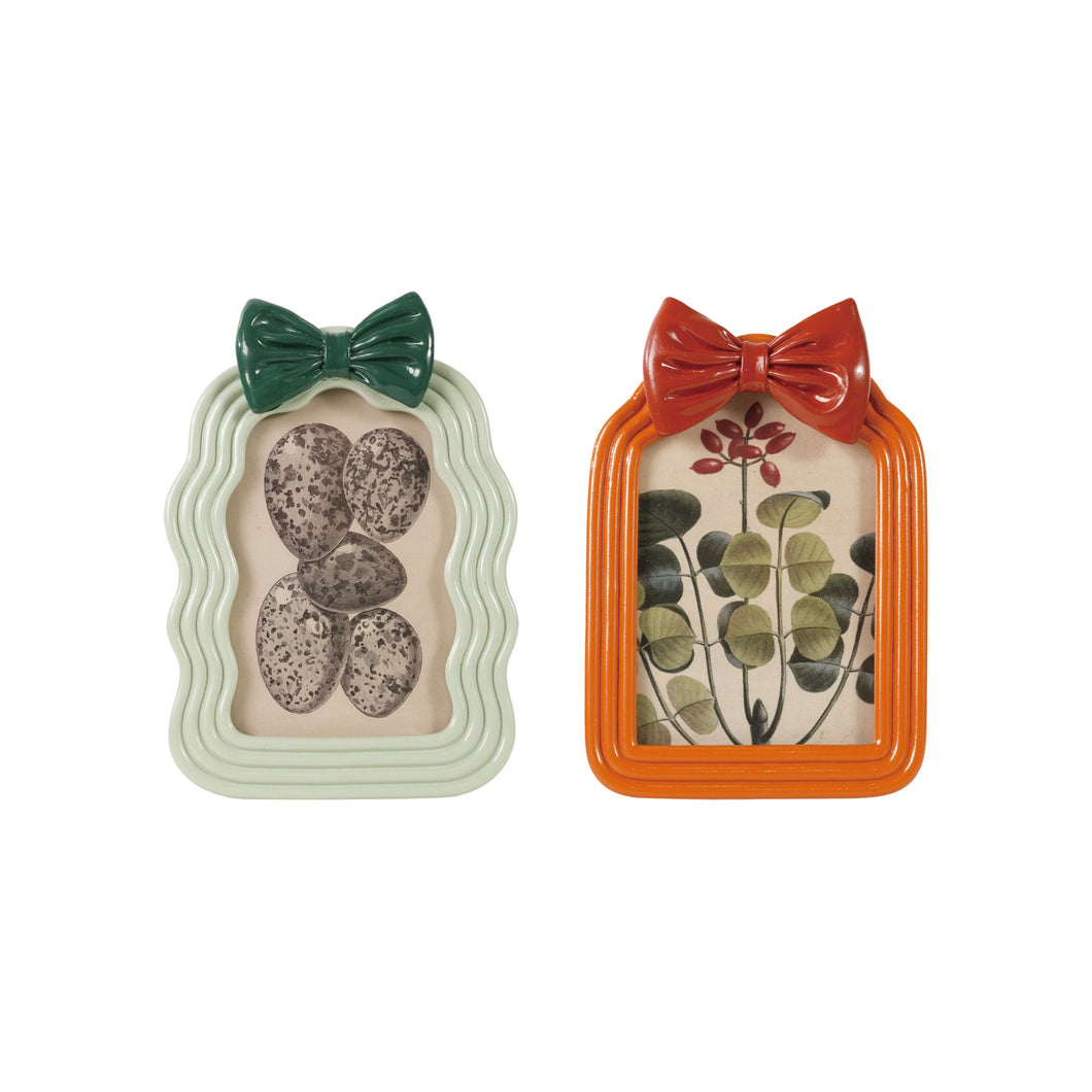 Resin Photo Frame W/ Bow