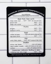 Removable Cooking Temperature Label