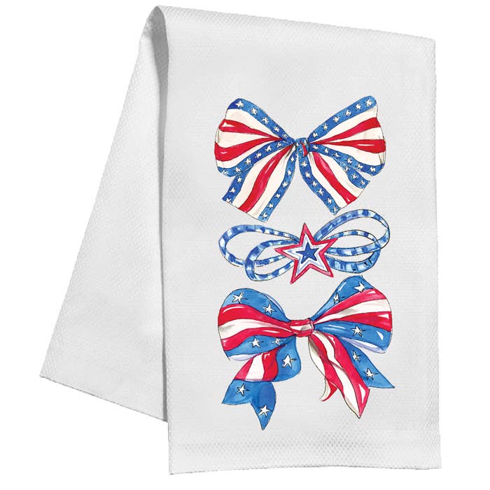 Patriotic Bow Trio Towel