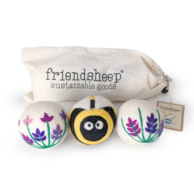 Lavender Fields Eco Wool Dryer Ball - BEE