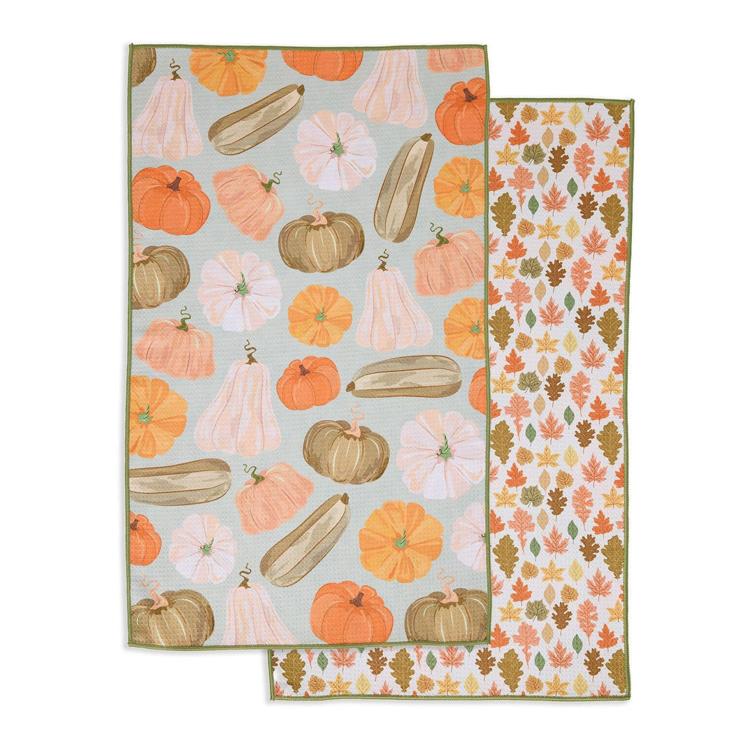 Heirloom Pumpkins Printed Microfiber Dishtowel