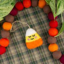 Ron the Candy Corn Eco Wool Ornament