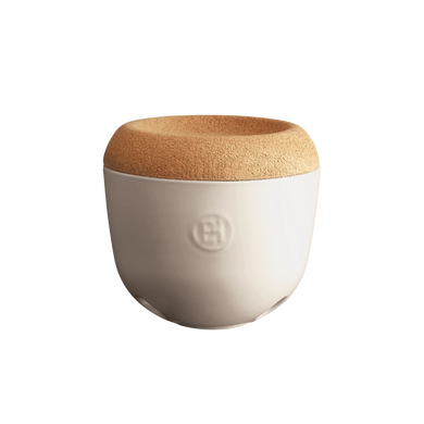 Garlic Storage Pot - Cream