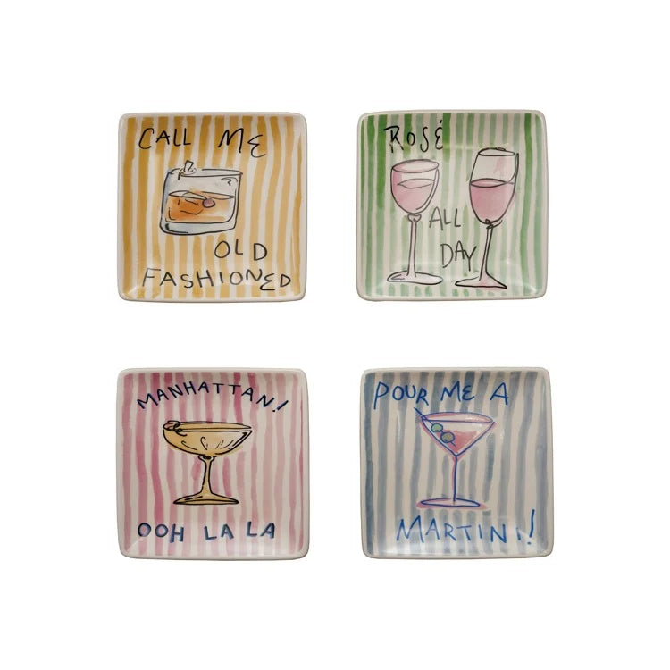 5 Inch Square Sayings Plate