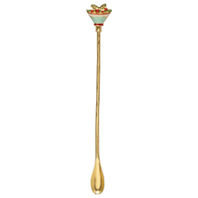 Holiday Cocktail Spoon with Enameled Beverage Icon Handle