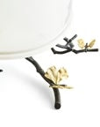 Butterfly Ginkgo Cake Stand W/ Dome