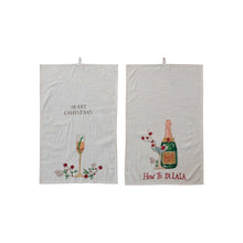 Tea Towel with Holiday Saying