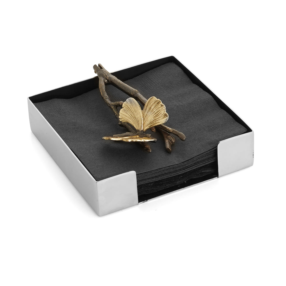 Butterfly Ginkgo Cocktail Napkin Holder