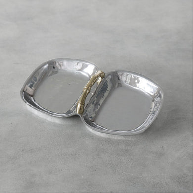 Garden Bamboo Double Dip with Gold Handles