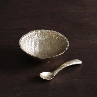 GIFTABLES Sierra Chelsea Petit Bowl with Spoon (Gold)