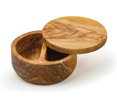 Olive Wood Salt Box