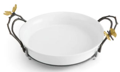 Butterfly Ginkgo Pie Dish