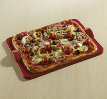 Rectangular Pizza Stone - Burgundy