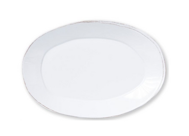 Lastra Melamine Oval Platter White