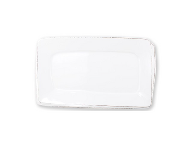 Lastra Melamine White Rect Platter