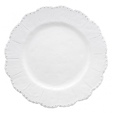 Bella Bianca Beaded Dinner Plate