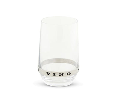 In Vino Veritas Stemless White Wine Glass
