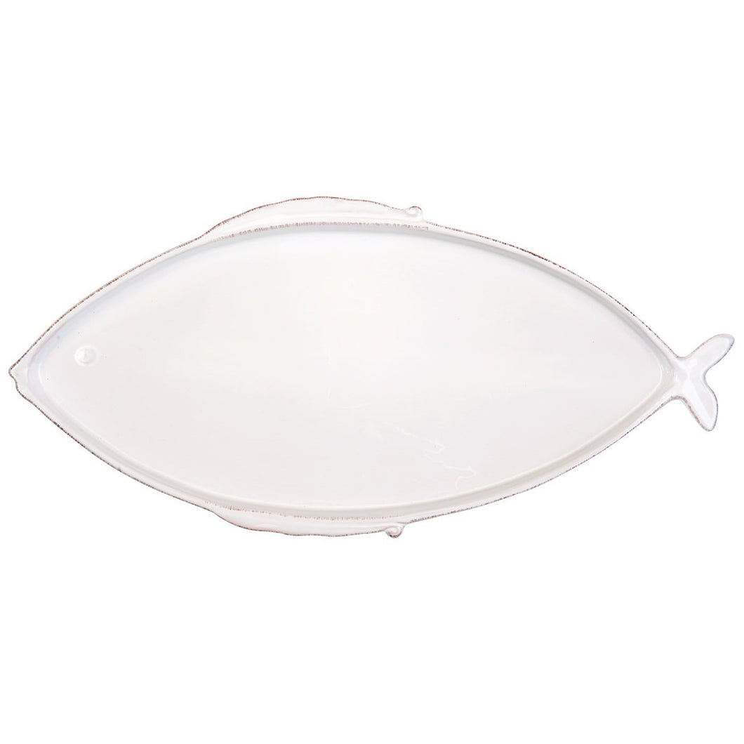 Lastra Fish White Large Oval Platter