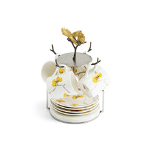 Butterfly Ginkgo Demitass Set with Stand