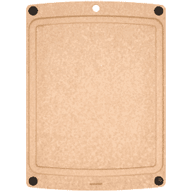 Epicurean Natural/Black Button Cutting Board 10 x 7